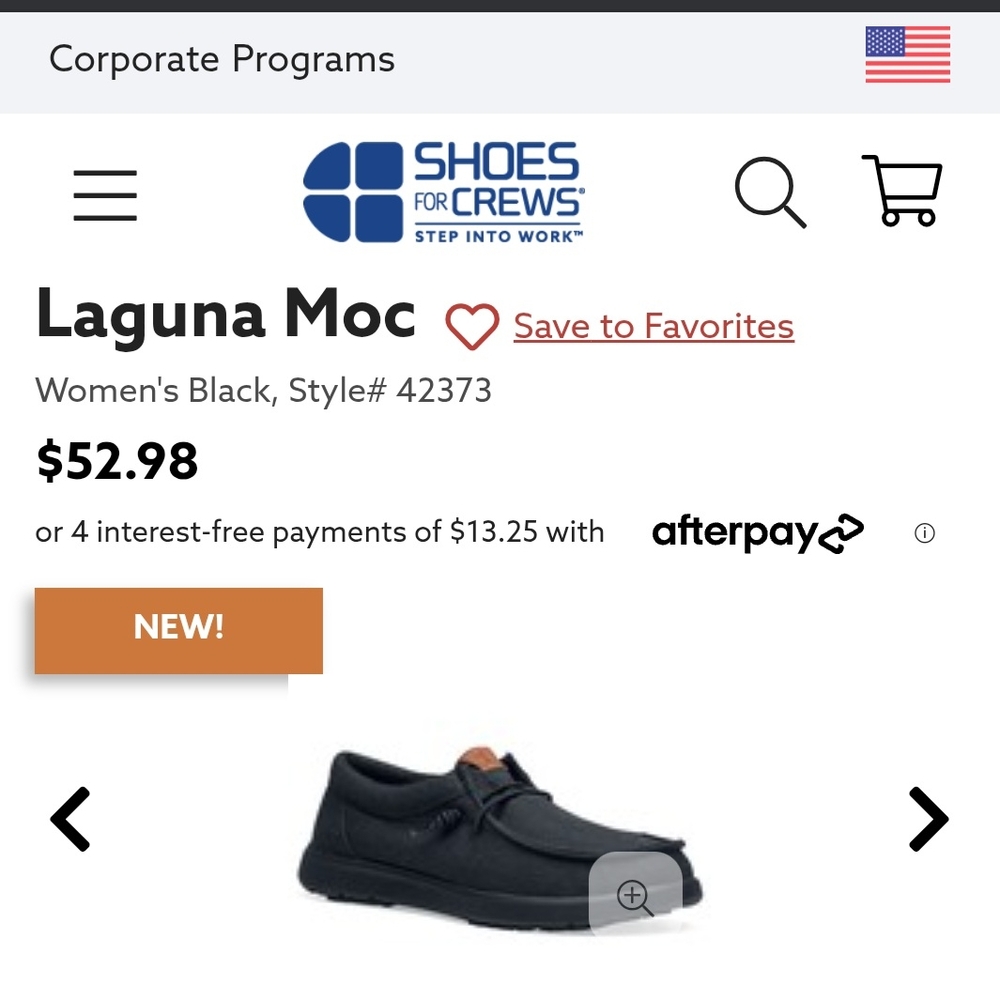 Shoes For Crews Women's Black Laguna Moc